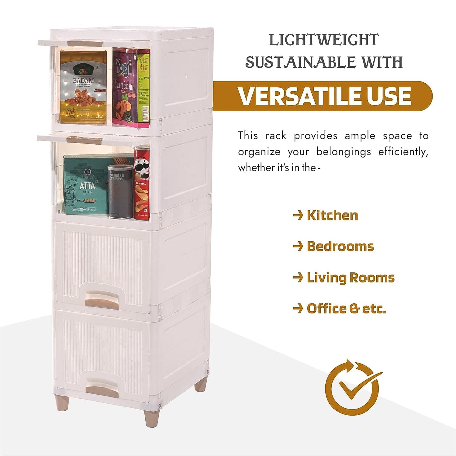 Multi-Purpose 5-Layer Plastic Storage Drawer Cabinet for Home and Office Multi-Purpose 5-Layer Plastic Storage Drawer Cabinet for Home and Office